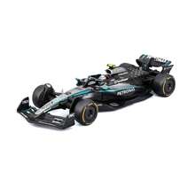 Burago 1:43 Scale Bragotto F1 Mercedes-AMG W16 2025 #12 Kimi Antonelli With Base And Display Case - #12 W16 W/Helmet - View 2