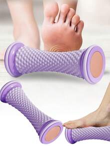 1 pieza Rodillo de masaje para pies de yoga, pelota de masaje muscular para fascitis plantar, entrenamiento deportivo, herramienta de relajación para uso en el hogar