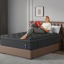 LayRoad 12/14 Inch Memory Foam Mattresses Are Available In Twin, Full, Queen, And King Sizes. They Feature Individually Pocketed Springs, Are Fiberglass-Free, Odorless, Highly Breathable, And Durable, Providing You With A Comfortable Sleep. - 黑色 - 查看 3