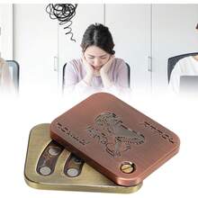 TendenciaFidget Slider Toy Metal Poker Fidget Slider EDC Fidget Juguetes para Adultos, ADHD Autismo Juguete sensorialCalidad premium - Empuje hacia adelante Limitado hacia atrás - Ver 2