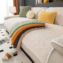 Plain Sofa Cover: Non-Slip Sofa Cover, Soft Sofa Towel And Comfortable Pillowcase, Sofa Protection For The Living Room At Home