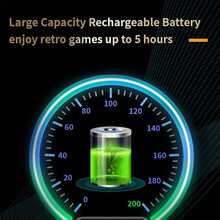 1 pieza Consola de juegos portátil con 520 juegos retro integrados - Consola con mando y salida de TV AV que incluye una gran cantidad de juegos clásicos de arcade - Negro - Ver 9