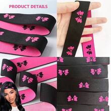 4 Adjustable Elastic Wig Bands, Polyester Non-Woven Woven Edge-Fixing Straps, Lace Frontal Securing Bands, Suitable For Normal Hair Types, Wig Fixing Accessories.