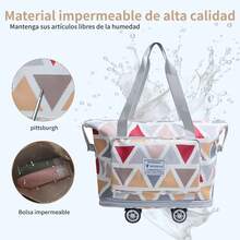 Rolling Travel Bags - Light Grey - View 5