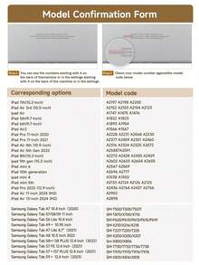 玫瑰蝴蝶结樱桃双面亚克力水晶保护壳，兼容iPad 10代、iPad 10.2/iPad Mini 6/iPad Mini 7/9.7、Galaxy Tab A8 8.7、3+Y可折叠防弯折设计，适用于Kindle Paperwhite 12代（2024款），硅胶加固边角，自动唤醒/睡眠功能，节日送礼佳品 - 彩色 - 查看 9