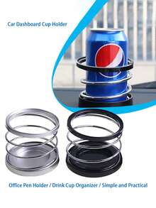 1pc Car Accessories Spring Drink Holder, Multi-Function Car Cup Holder SD-1004 - Multicolor - View 7