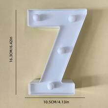 1件 16cm 暖光字母燈，桌面裝飾燈，字母 A-Z 數字 0-9 發光造型燈，適用於婚禮、求婚、生日派對、聖誕裝飾、居家室內裝飾、婚禮裝飾 [不含電池] - 字母燈 - 查看 14