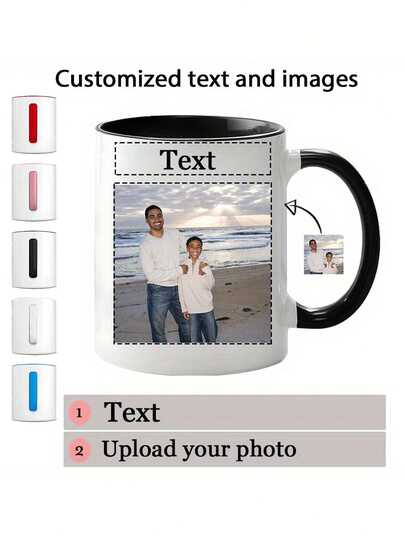 Taza personalizada para papá, se puede imprimir fotos, taza con texto personalizado, taza para papá, regalo del Día del Padre, regalo de la esposa para el esposo, regalo de la hija para el esposo, regalo único para Navidad, cumpleaños y aniversario para papá, abuelo, graduado