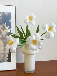 39pcs/19pcs/10pcs/1pc Realistic Touch Artificial Tulip Flowers, Home Decor, Wedding Decoration, Bridal Bouquet, Corsage, Wreath, Party Decor, Gift Decor, Suitable For Wedding, Christmas, Thanksgiving, Back To School, Valentine's Day, Teacher's Day, Mother's Day