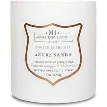 Manly Indulgence - Vela perfumada en frasco, colección Classic+, 2 mechas, 16 onzas, hasta 60 horas de combustión(Arenas Azure) - Apple - Ver 7