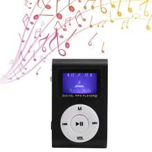 Mini Portable MP3 Player For Sports With LCD Screen And Back Clip - Compatible With Memory Card (Black) - Portable MP3 Mini Screen MP3 - View 4