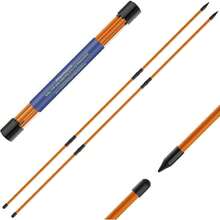 Golf Alignment Sticks 2 Pack,Upgraded 48" Collapsible Alignment Stick Golf Training Aid For Aiming, Putting, Swing Trainer, Golf Training Sticks With Clear Tube Case,36292104 - Coral Orange - View 1
