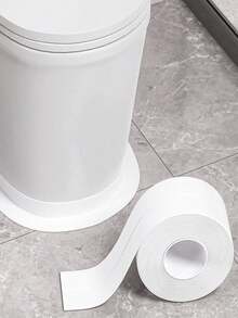 1 Rolo de Fita Vedante/Tira Vedante/Fita Vedante Impermeável para Piso, Tira Vedante Impermeável de PVC, Fita Calafetadora Decorativa Autoadesiva, Fita Vedante Calafetadora, Tira Vedante Autoadesiva para Pia e Fogão, Fita Vedante para Borda de Banheira de Cozinha e Banheiro, Protetor de Borda de Piso e Parede, Decoração de Casa e Banheiro, Temporada de Volta às Aulas - Branco - Visão 6