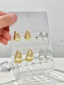 8-piece Teardrop Earring Set