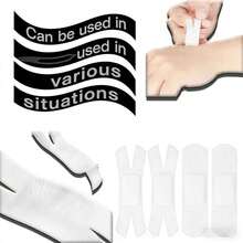 150/50/15片装手指防水贴片，X型绷带，中等张力，不对称包扎，透气，轻便，适用于各种场合 - 彩色 - 查看 5