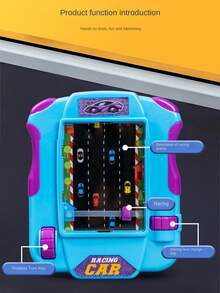 Teenage Racing Toy, Adventure Handheld Game Console, Interactive Toy, Simulated Car Driving Toy, Interactive Game, Birthday Gift, Christmas Gift, Halloween Gift (Random Accessories Included, Manual Measurement May Have Slight Deviation) - Multicolor - View 5