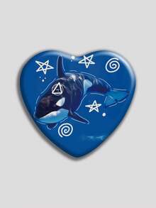 心形徽章，经典时尚徽章/胸针，2D平面设计，高品质金属饰品，适合装饰衣服、帽子、背包，是送给朋友、同学、同事和家人的趣味礼物。 - 彩色 - 查看 12