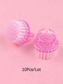 2/4/10pcs Nail Brush, Multi-Functional Brush For Nail Care, Nail Cleaning, Nail Dust Removal And Dirt Cleaning - Multicolor - View 25