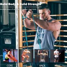 Resistance Bands, Pull Bands - Workout Bands, Eexercise Bands, Long Resistance Bands Set Working Out, Fitness, Training, Physical Men Women - Nhiều màu - Xem 5
