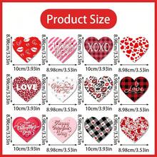 24pcs/12pcs/8pcs Valentine's Day Heart Spiral Hanging Decor, Creative Party PVC Spiral Hanging Ornaments, Suitable For Birthday, Valentine's Day Decoration And Prop - Multicolor - View 6
