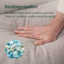 Zinus Aidan Silla de Estructura Metálica con Cojines de Espuma Color Avena y de Fácil Armado Garantía de 1 año - Avena - Ver 6