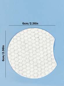 600 piezas de algodones desmaquillantes en forma de medio círculo - Perfectos para eliminar el maquillaje, cuidar la piel y mantener unas uñas hermosas. Estas almohadillas blancas ofrecen dobles beneficios en su uso.