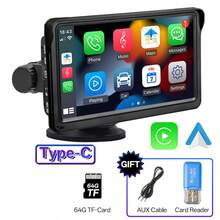 Wireless Carplay And Android Car Car Stereo, Portable 7-Inch Touch Screen Synced GPS Navigation Audio Car Radio Receiver For Cars, Wireless,  Multimedia Player, FM - D - Xem 13
