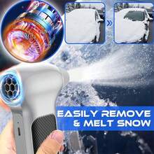 Super Powerful Turbo Air Blower - 140000 RPM Turbo Jet Fan,- Brushless Motor,  Light, 8000mAh Battery, Snow Blower Multi-Nozzle For PC/Dust/Car/Fallen Leaves Cleaning Air Duster Blower Handheld - Silver - View 8