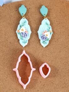 2/4/20pcs Irregular Geometry Polymer Clay Cutter For Jewelry Making, Flower Earring Clay Tool, Summer Beach Vacation Polymer Clay Mold, Jewelry Making Kit - Clay Cutter - View 18