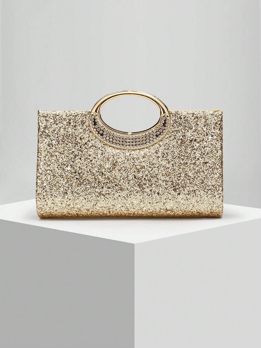 Neue funkelnde Handtasche mit Strass, formelle Clutch-Tasche für Bankette, Hochzeiten, Partys, Galas. Ein hervorragendes Geschenk für Frauen