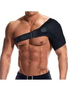 Adjustable Size Compression Shoulder Straps For Men And Women Suitable For Daily Fitness Exercises Weight Lifting Exercises Shoulder Protection - Black - View 8
