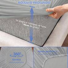 AMOROSA Mattress Protectors & Encasements - Grey - View 7