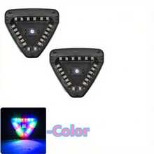 1pc Solar Powered LED Light For Car/Motorcycle, Anti-Collision Safety Light, LED Decorative Atmosphere Light, Car/Motorcycle Accessory, Easy Installation