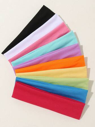 4/5/6pcs Women Fashion Headbands, Suitable For Yoga, Sports, And Daily Use Hair Accessories Fashion Hair Bands