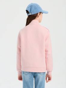 Balabala Tween Girl' Spring Jacket 2026 Soft Lightweight Casual Outerwear For Boys & Girls - White Red - View 3