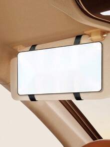 1 chiếc gương trang điểm gắn trên tấm che nắng ô tô, gương trang điểm che nắng tiện dụng cho phụ nữ và bé gái, phụ kiện nội thất ô tô đa năng - Món quà lý tưởng cho phụ nữ - Nhiều màu - Xem 4