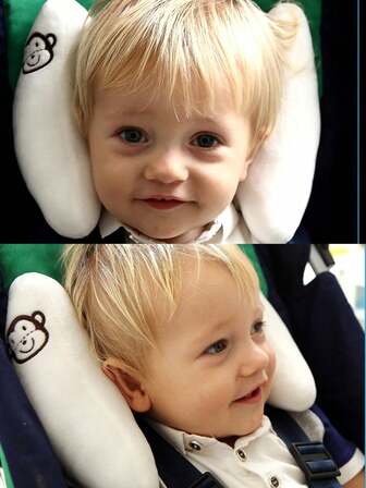 1pc Adjustable Baby Car Seat Headrest Pillow - Neck And Head Support For Infants, Child Car Safety Cushion