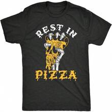 Mens Funny T Shirts Pumpkin Skeleton Costume Devil Zombie Tees - Black - View 4