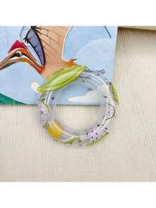 1个充气西瓜迷你游泳圈，冰淇淋杯架，奶茶杯底座，冰淇淋架，小型游泳圈玩具