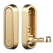 Perchero de pared montado con ganchos retro, baño, percheros metálicos, gancho colgador de ropa individual para entrada, armario de abrigos, montaje en pared - Dorado - Ver 9