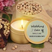 Conelist 8 Pcs Bridesmaid Proposal Gifts Smells Like You'Re In The Bridal Party Candles Bridesmaid Gifts Natural Soy Wax Candles For Best Friends(Light Green,Stylish) - ColorG - 查看 5