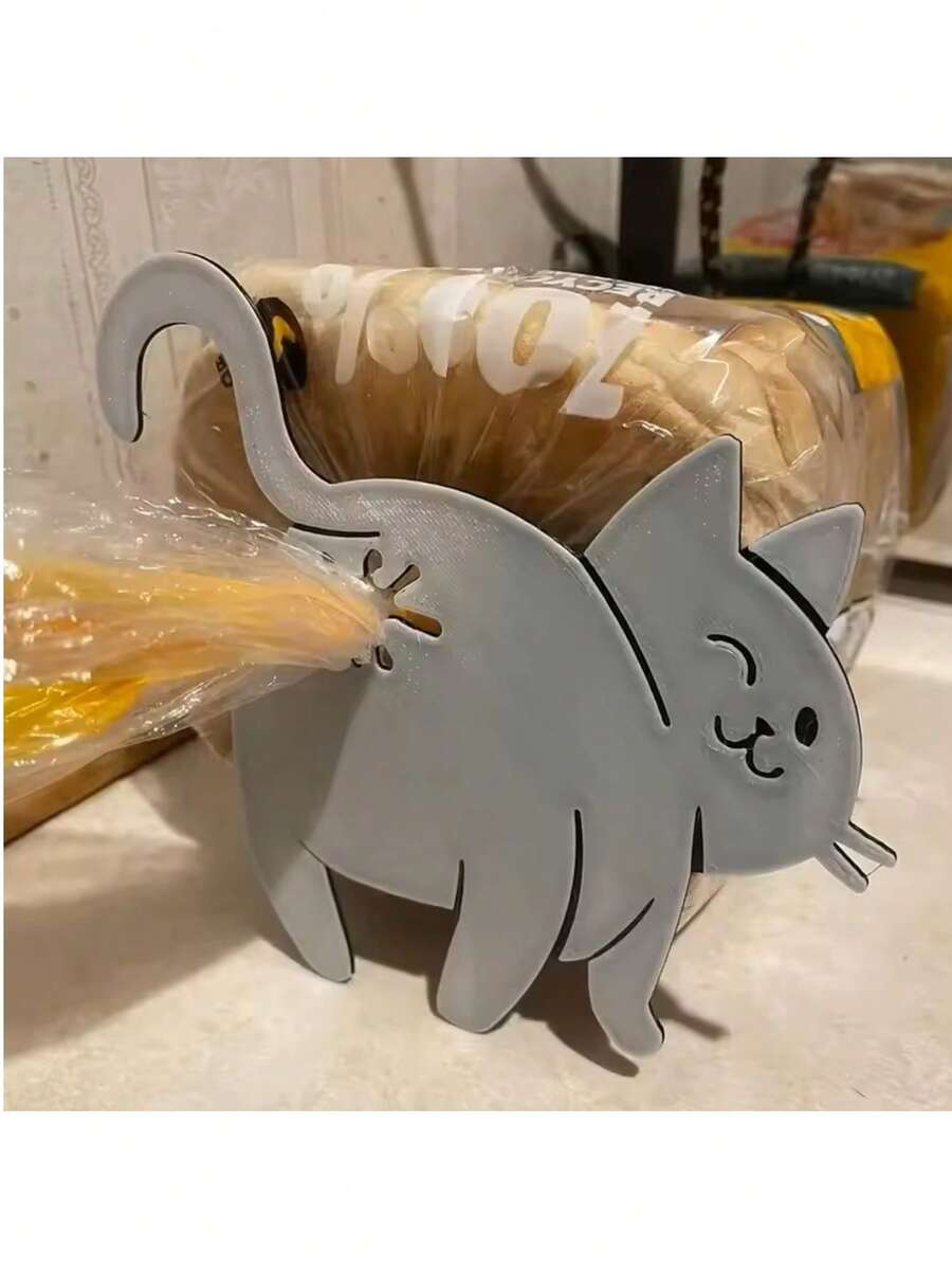 3D Printed Cat Butt Shaped Bag Clip, Cute Novelty Kitchen Tool For Sealing Chip Bags And Food Pouches, Lovely Gift For Cat Lovers - Multicolor - View 1
