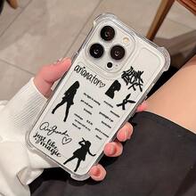 Funda para 17 16e 16 15 14 13 12 11 Pro X XR XSMAX 8 Plus - Transparente, Suave y Anticaídas - Diseño de, Funda a Prueba de Caídas,Material de alta calidad,Diseño Impreso con,Aficionados a laúsica,Seguidores de Tendencias17 17promax - transparente - Ver 5