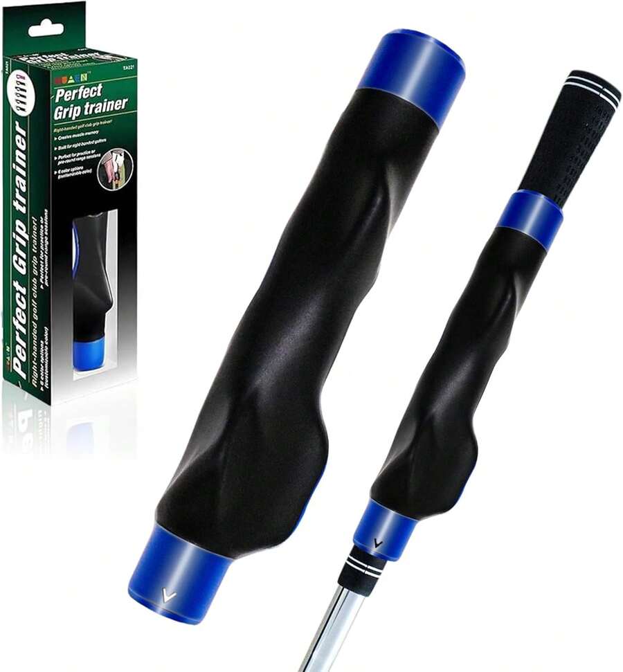 Golf Grip Trainer Right Handed Golf Club Grip Training Aid For Beginners & Pros, Grip Strength Trainer, Golf Swing Trainer Practice Grip Corrector - 彩色 - 查看 1