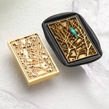 1 đầu đóng dấu sáp kiểu Gothic, đầu đóng dấu bằng đồng thau nguyên khối có thể tháo rời, dụng cụ đóng dấu sáp kiểu cổ điển tối màu dùng để gói quà, làm thiệp chúc mừng, niêm phong phong bì. - Nhiều kích cỡ - Xem 23