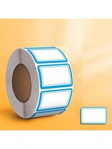 1000张无残留防水防油标签 - 适用于冰箱、冷冻室、食品储藏室和厨房整理 - 非常适合食品容器、罐子、备餐、标签贴纸（1000张）、食品储藏室标签、简约设计、防油材料、繁忙的家庭、感谢贴纸、生日贴纸、礼品标签、标签贴纸。