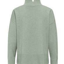 Jersey Only Coco cuello alto verde claro largo para mujer - Verde - Ver 2
