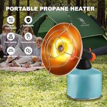 11800W Wind-Proof Foldable Camping Stove for Outdoor Hiking Picnic and Backpacking Portable Gas Stove - Naranja - Ver 2