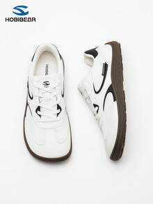 HOBIBEAR 1双女士舒适透气赤足极简鞋，适合举重、训练、徒步，橡胶防滑外底，零落差设计 - 白黑 - 查看 2