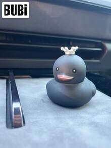 Wonuu Diamond Duck Design Car Decor Rubber Accessory, Interior Cute Universal Car Dashboard/Desktop